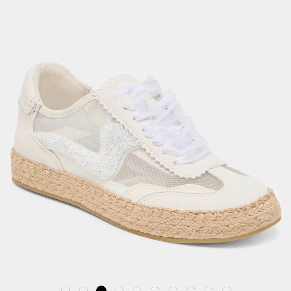Dolce Vita Cream Mesh Espadrille Sneakers
